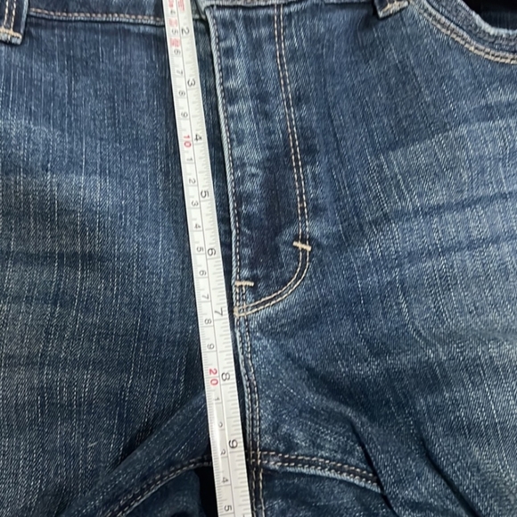 White House Black Market Slim Crop Roll Up Stretch Jeans Size 12 Denim - Picture 10 of 10